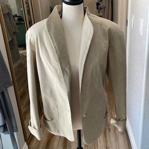 Abe schrader ultra suede light brown jacket size 10